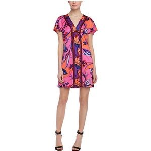 Hale Bob Dress Sz X – Small NWT Coral Multicolor